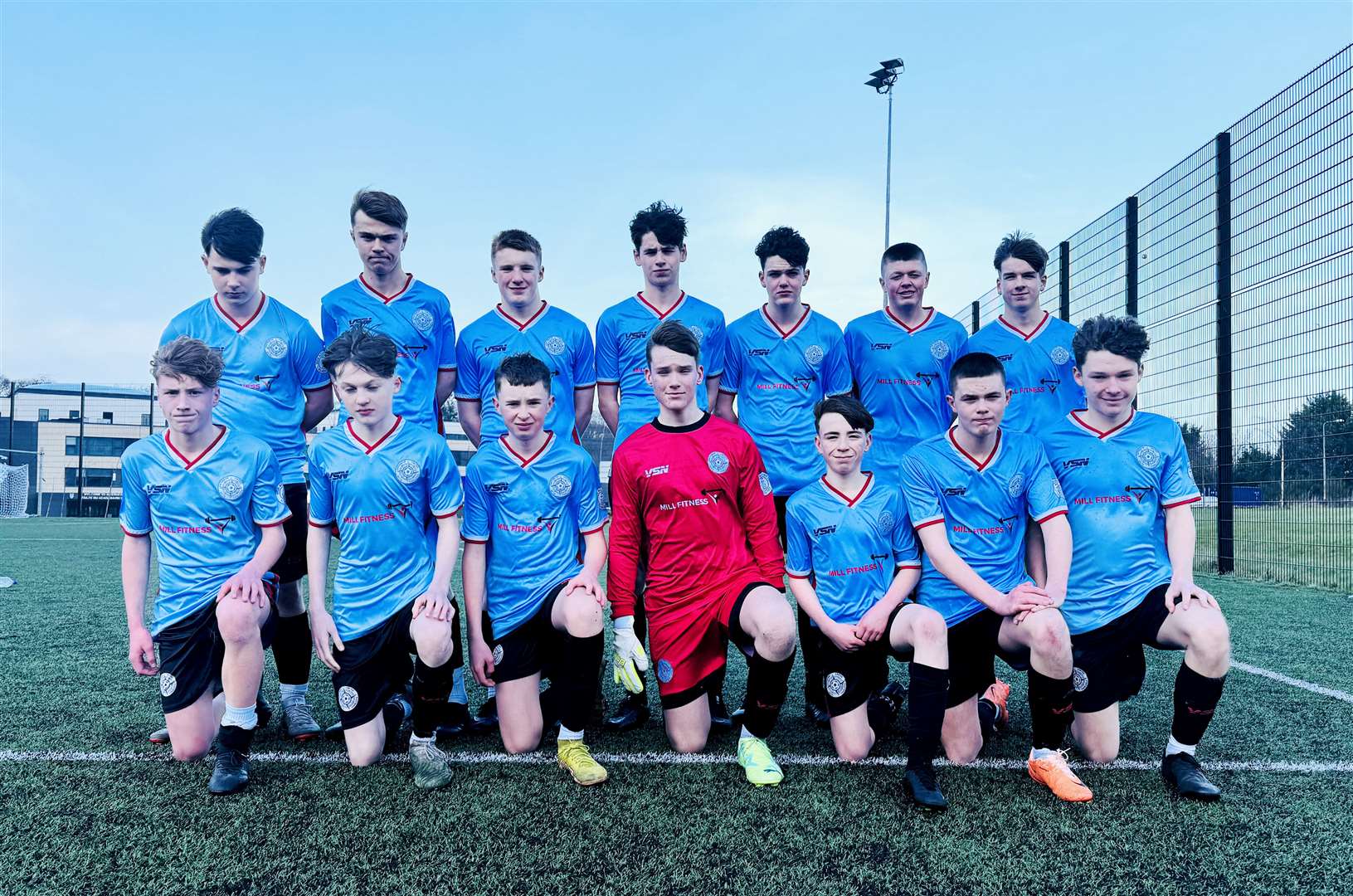 The Caithness United U16s who took on league leaders Balloan City in Inverness.
