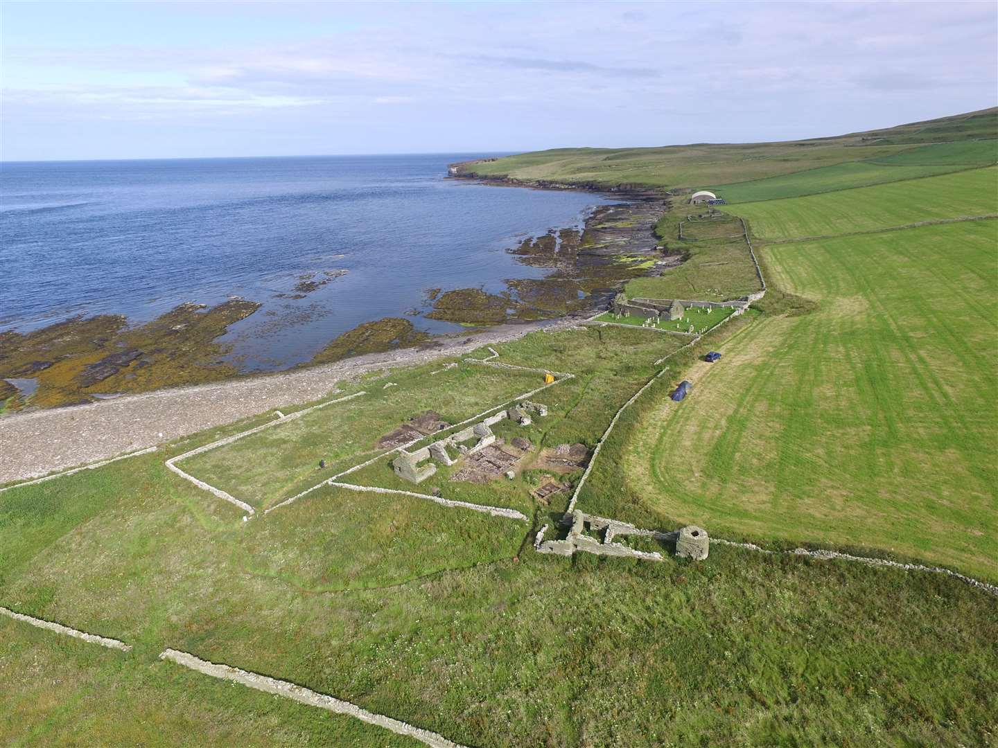 Skaill multi-period farmstead at Rousay in Orkney. Picture: Bobby Friel / Takethehighview