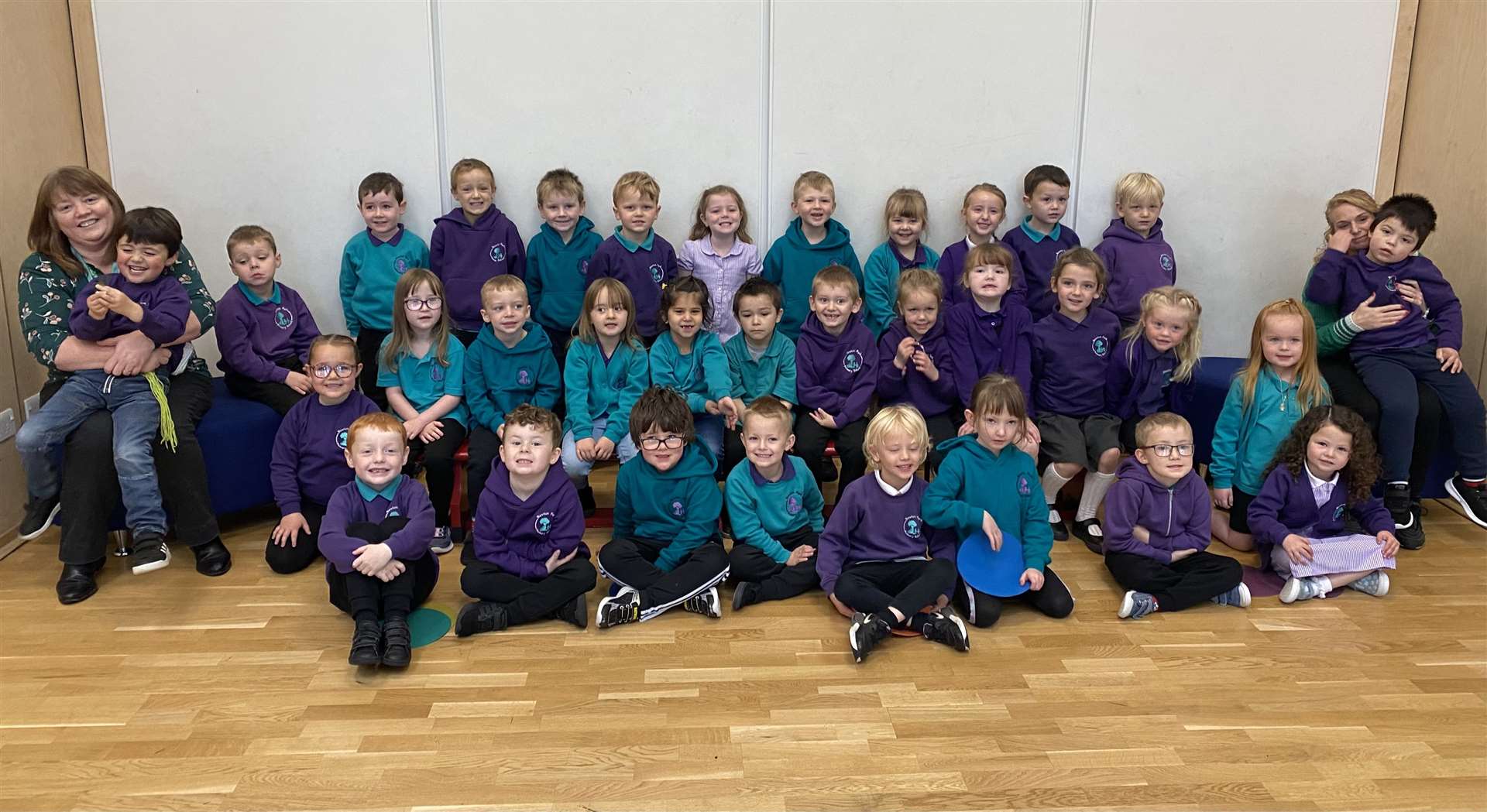 Primary 1 pupils at Newton Park Primary in Wick.