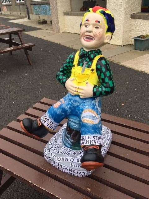 The colourful Wee Oor Wullie which was decorated by the youngsters to reflect the area in which they live.
