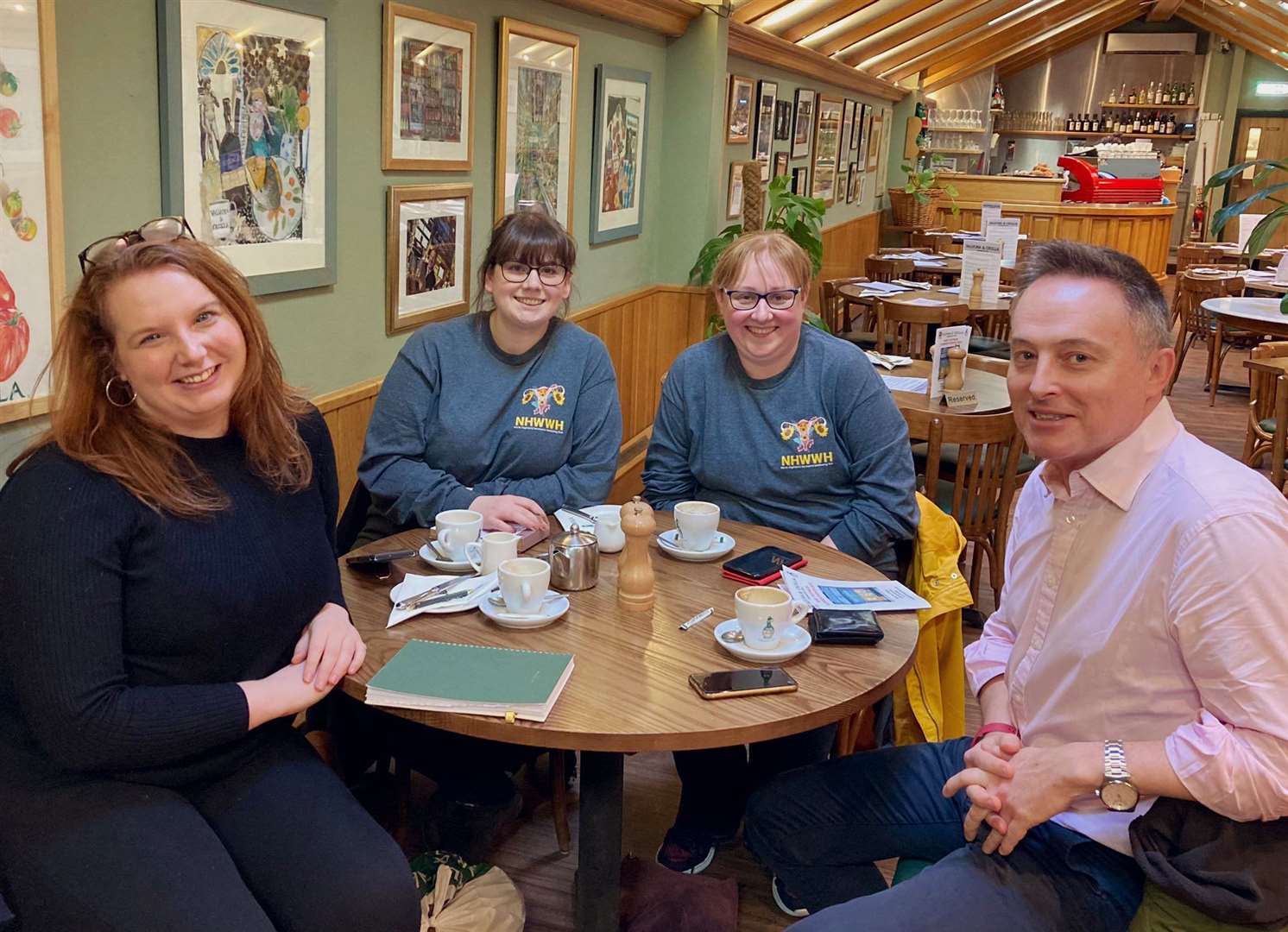 Rebecca Wymer and Kirsteen Campbell of North Highland Women’s Wellbeing Hub with Eilidh Dickson and Ian Duddy of the Scottish Human Rights Commission.