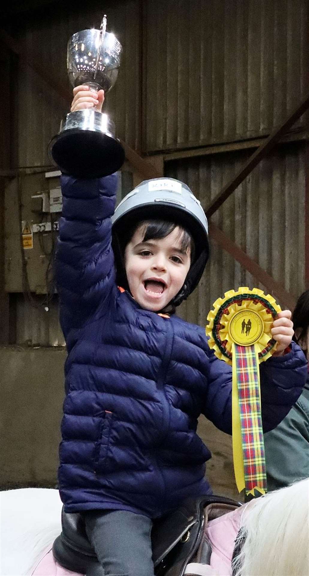 KR was delighted to win a trophy. Picture: Neil Buchan