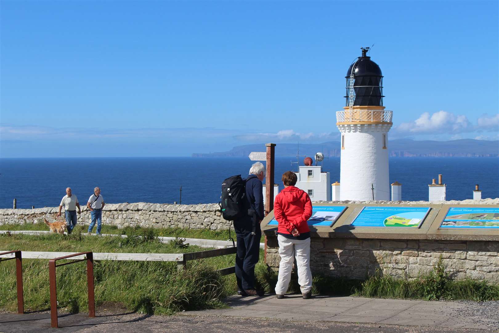 Summer visitors enjoying the scenery at Dunnet Head. A call has gone out for all tourists to be 'responsible and respectful when out and about'. Picture: Alan Hendry