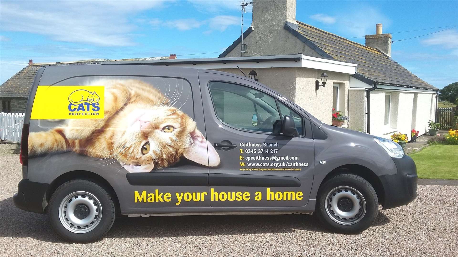 The Cats Protection van for the Caithness branch has been operating in the area since 2017.