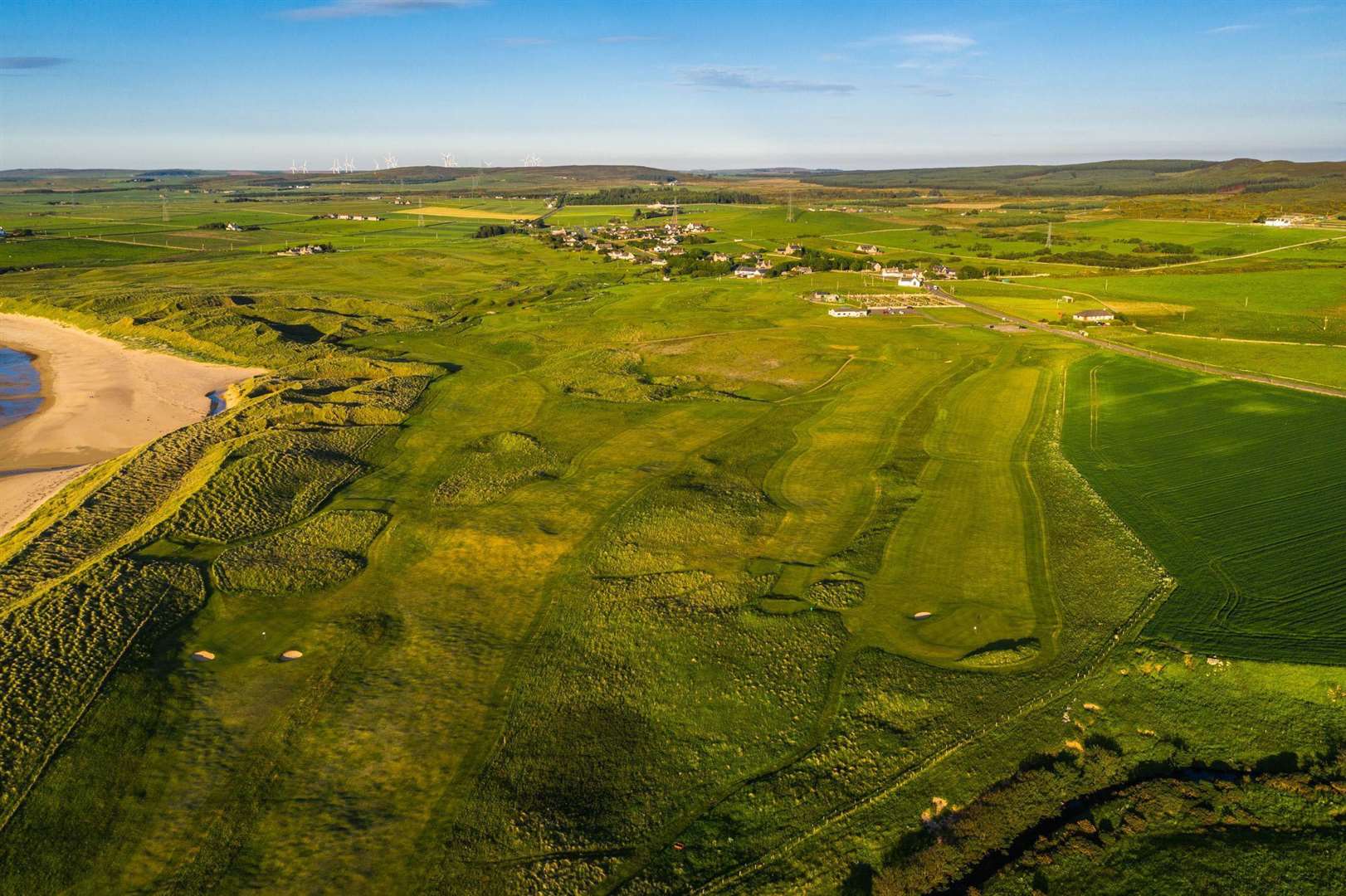 A bird's-eye view of Reay Golf Club. Picture: Craig Macintosh / Highland Drones