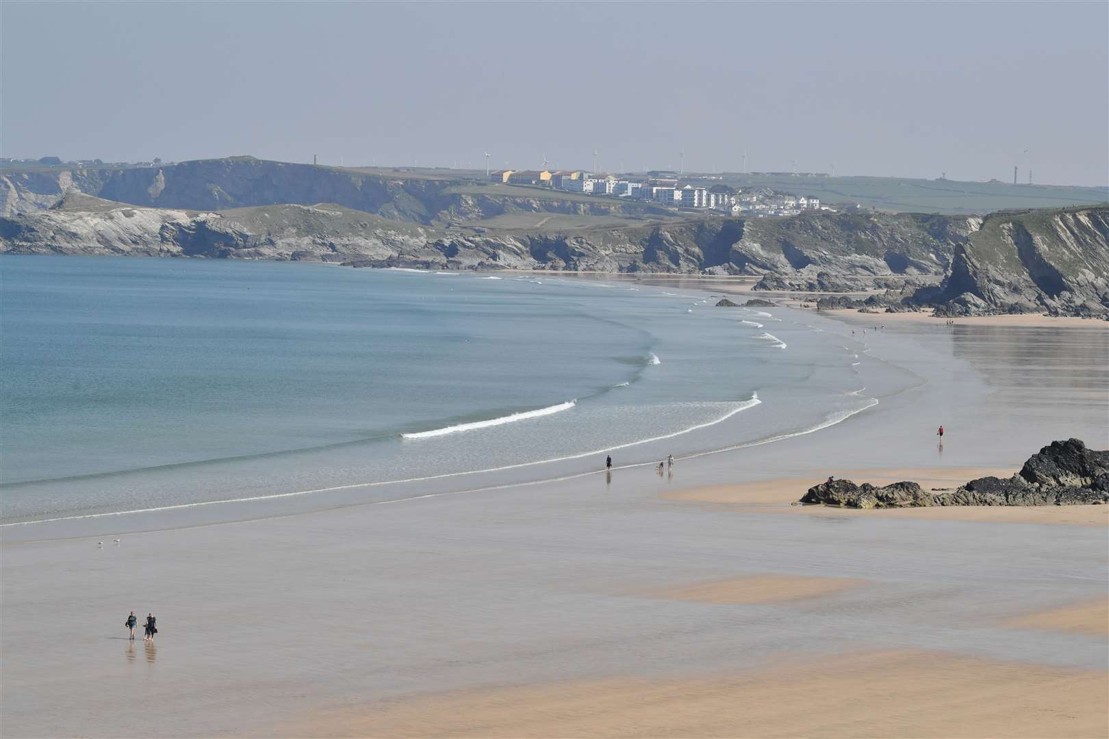 The new Countryside Code will apply to all green spaces, waterways and coastal areas, such as Tolcarne Beach in Newquay (Ben Birchall/PA)