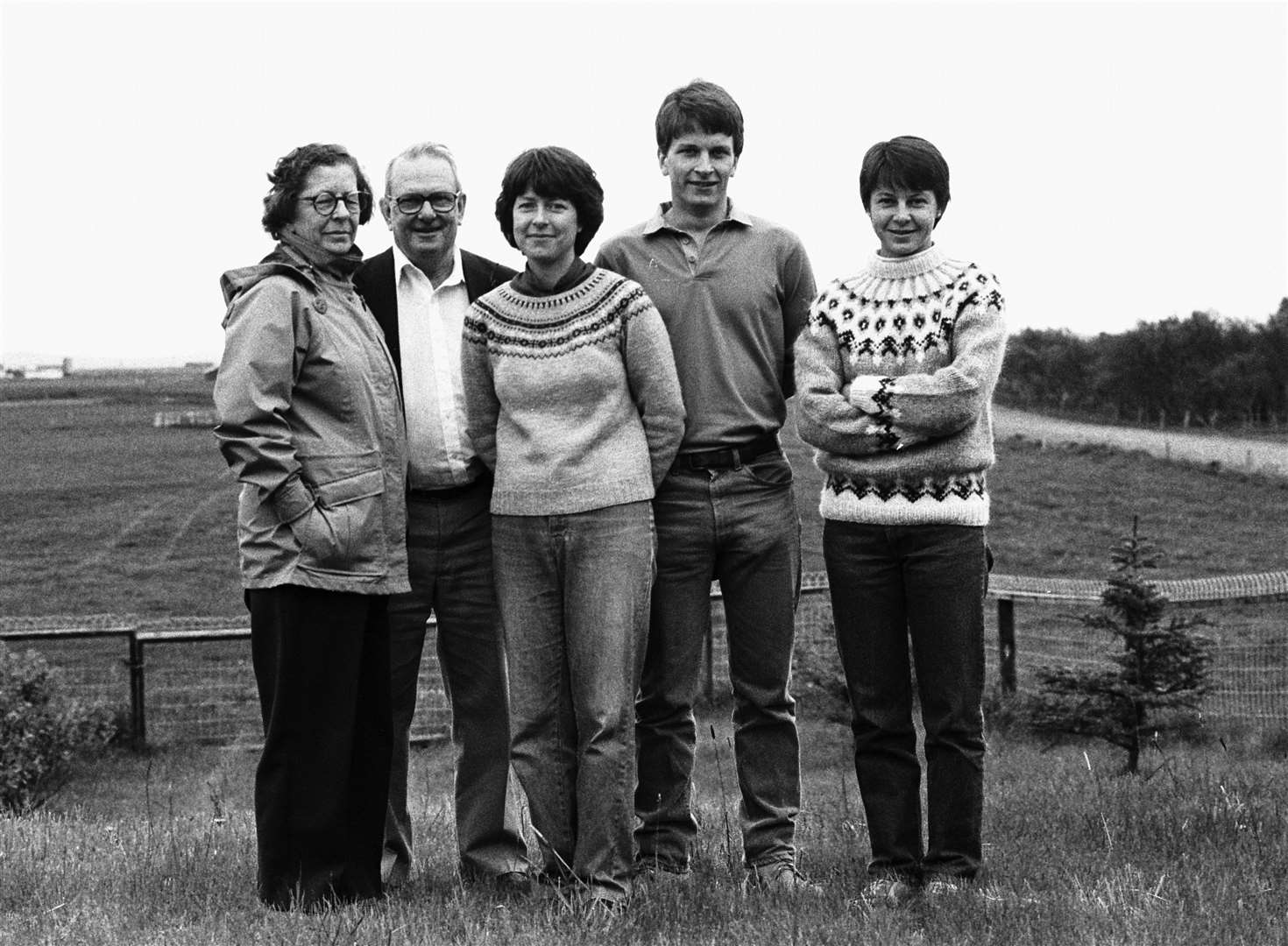The Cormacks in Iceland in 1986 (from left): Barbara, Allan, Margaret, Robert and Jean. Picture: Eiríkur Jónsson