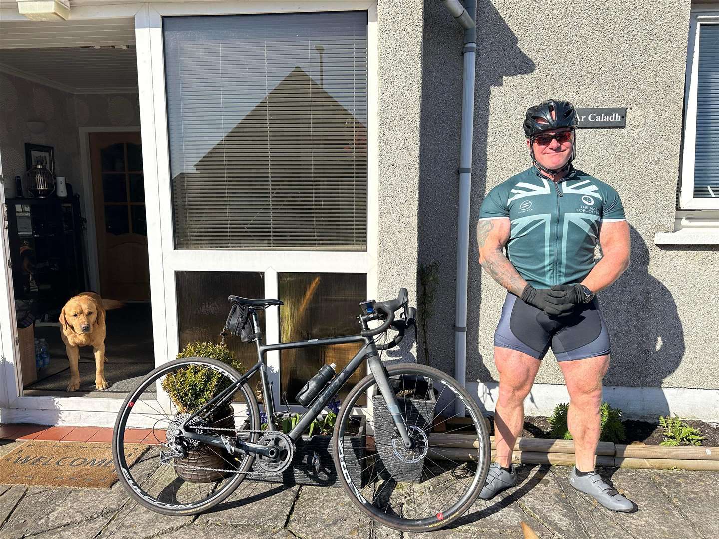 Kev Stewart is training hard for a series of fundraising cycling challenges and says he feels ‘a lot fitter this year’.