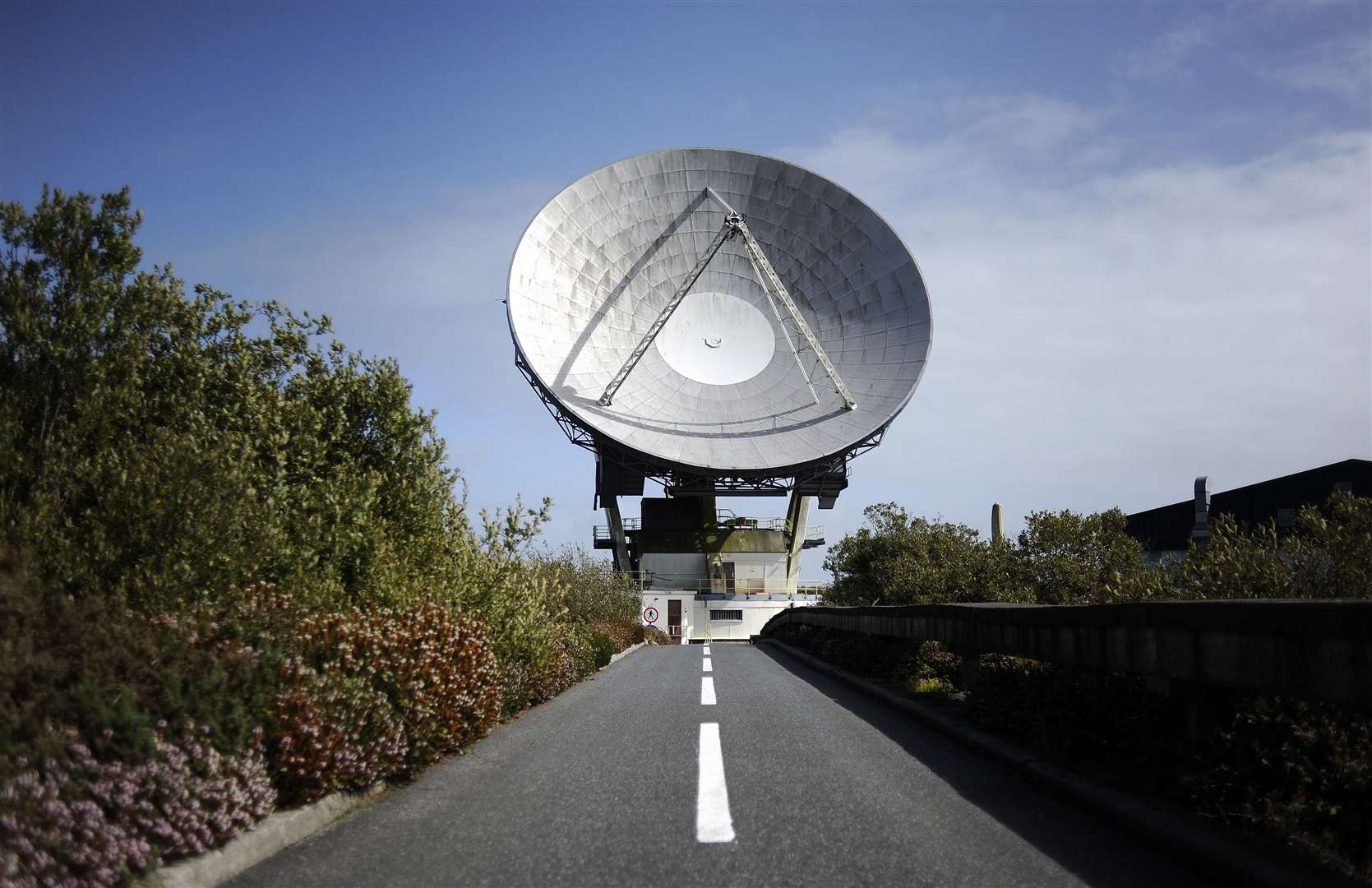 Arthur, a parabolic satellite communications antenna, built in 1962 at Goonhilly Satellite Earth Station near Helston in Cornwall (Tim Ireland/PA)