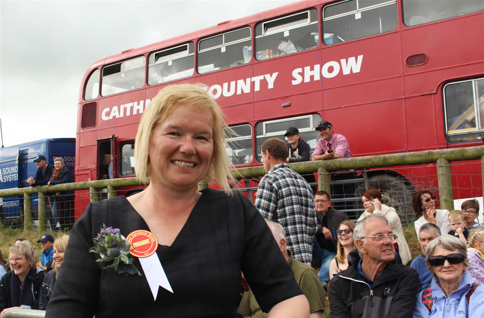 Caithness Agricultural Society president Elaine Miller on the show field on Saturday.