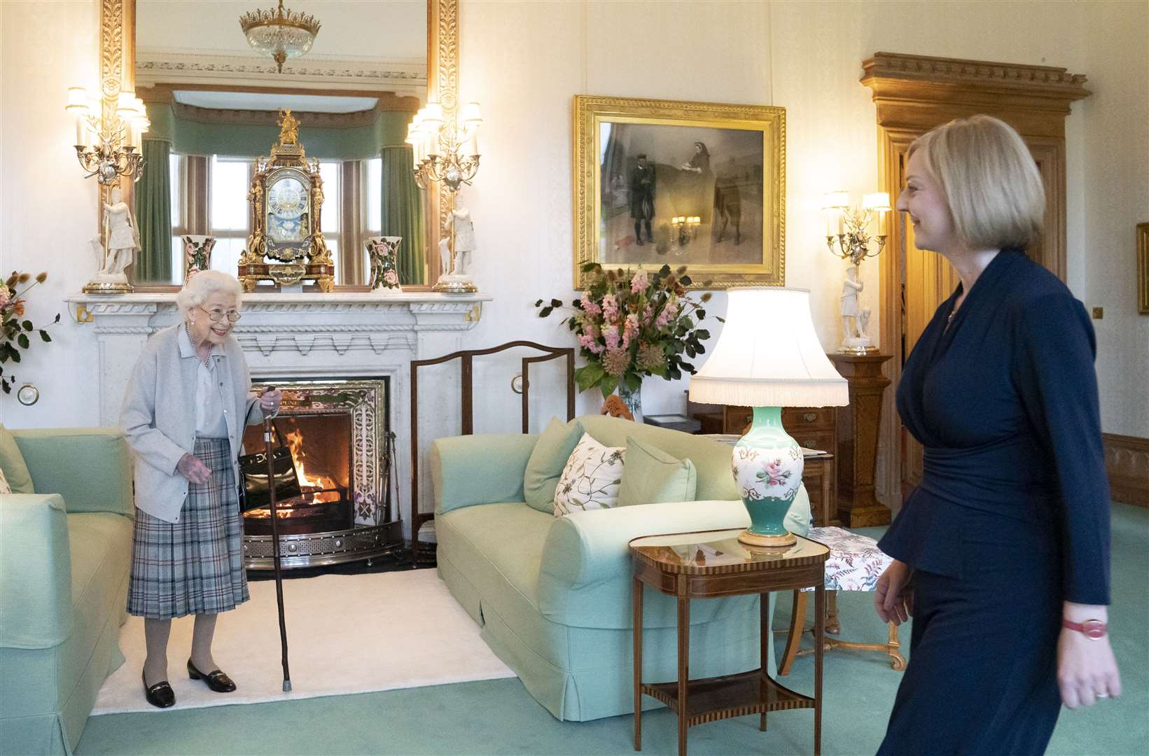 The Queen welcomes Liz Truss during an audience at Balmoral, where she invited the newly-elected leader of the Conservative Party to become prime minister and form a new government (Jane Barlow/PA)