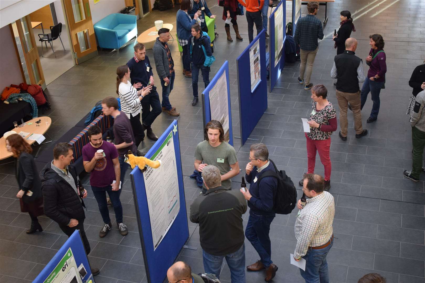 Delegates enjoy networking opportunities at poster session held at UHI North Highland.