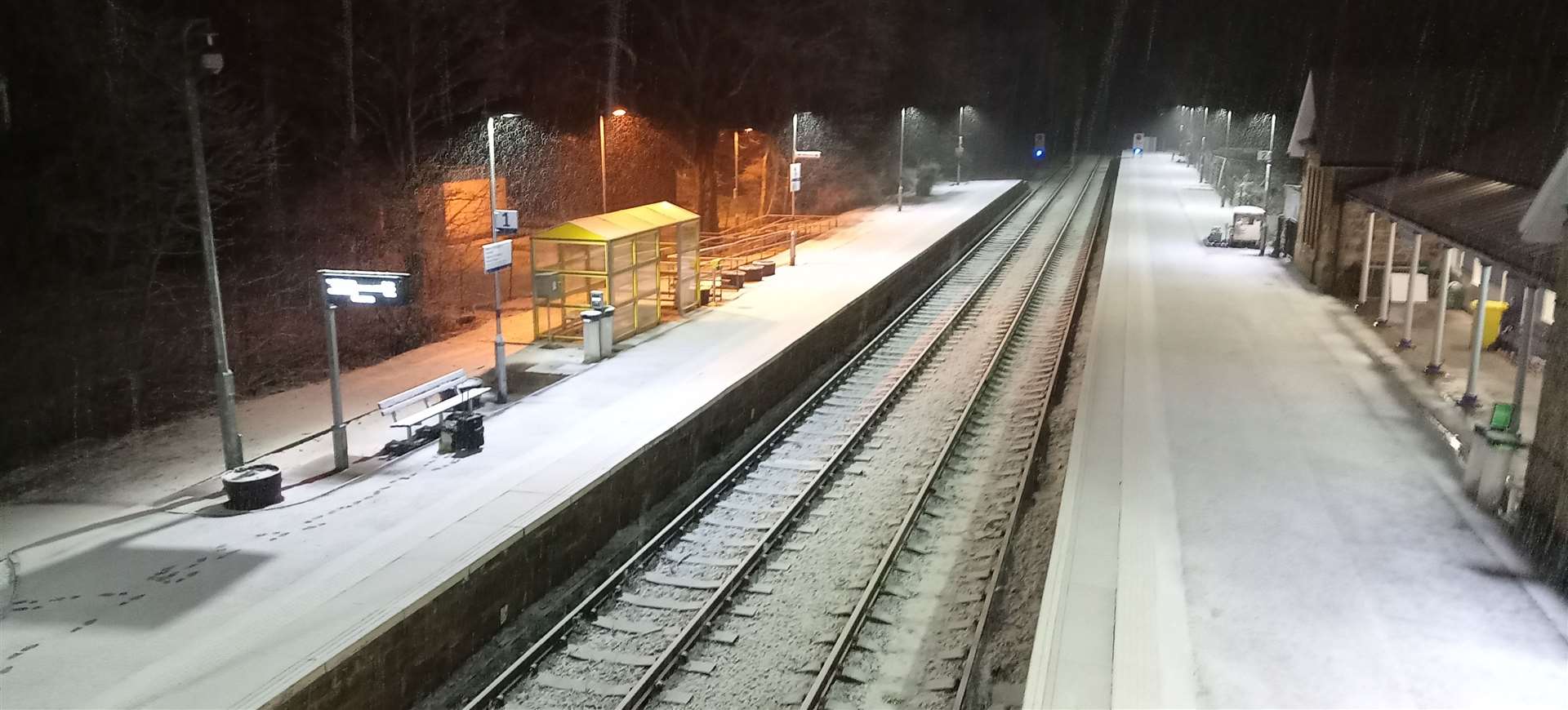 Snow has caused interruptions on several rail routes this week.