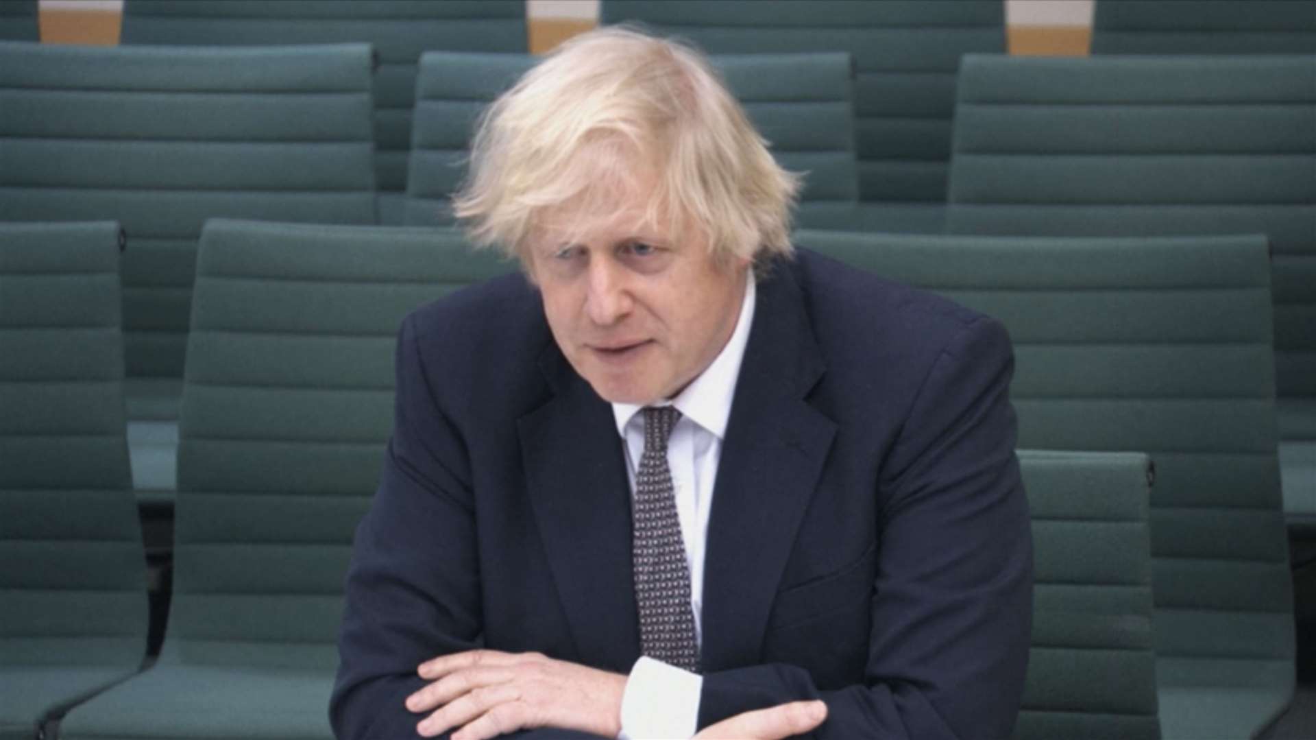 Boris Johnson gives evidence to the Commons Liaison Committee (PA Video/PA)