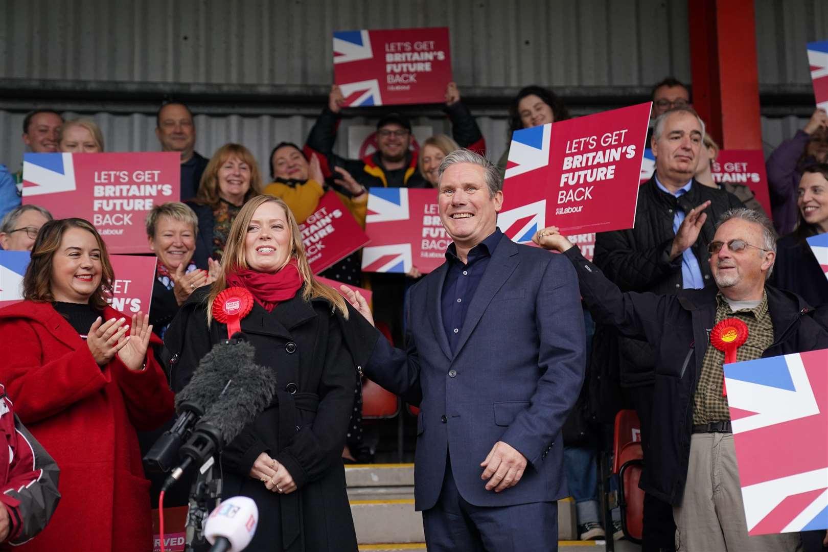 Labour saw a 22-point swing towards them in Tamworth (Jacob King/PA)