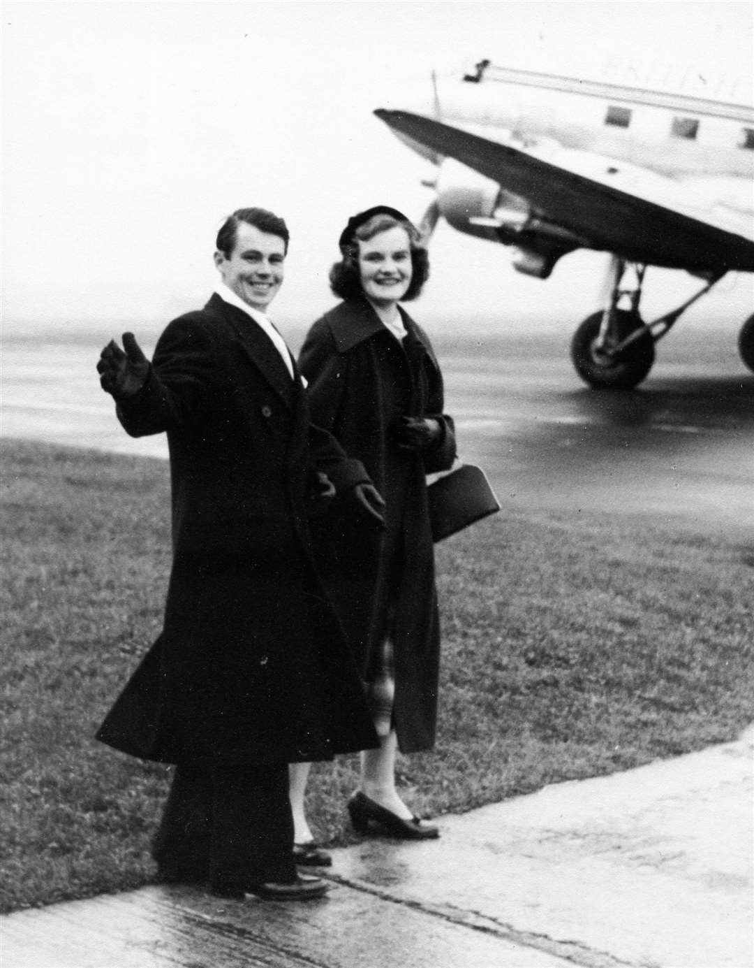 Morris Pottinger as a young man with his first wife, Janet (Nettie) Dunnet.